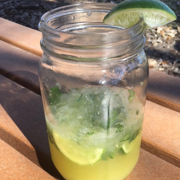 Jalapeno Cilantro Kombucha Margaritas